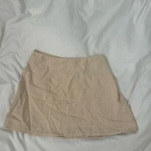 Linen Mini Skirt